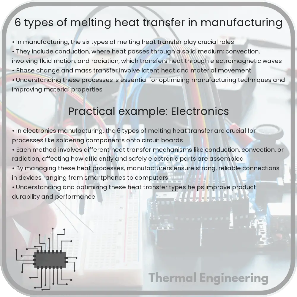 6 Types of Melting Heat Transfer in Manufacturing