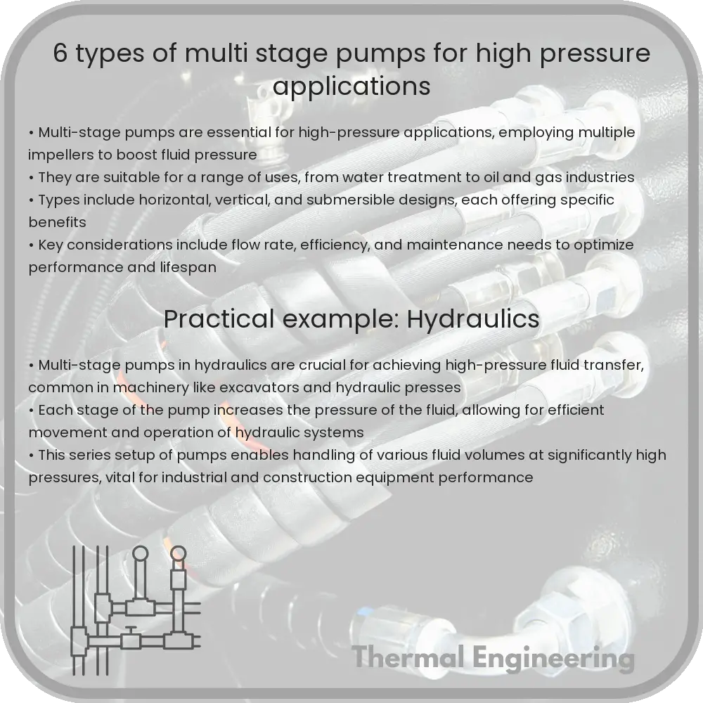 6 Types of Multi-Stage Pumps for High-Pressure Applications