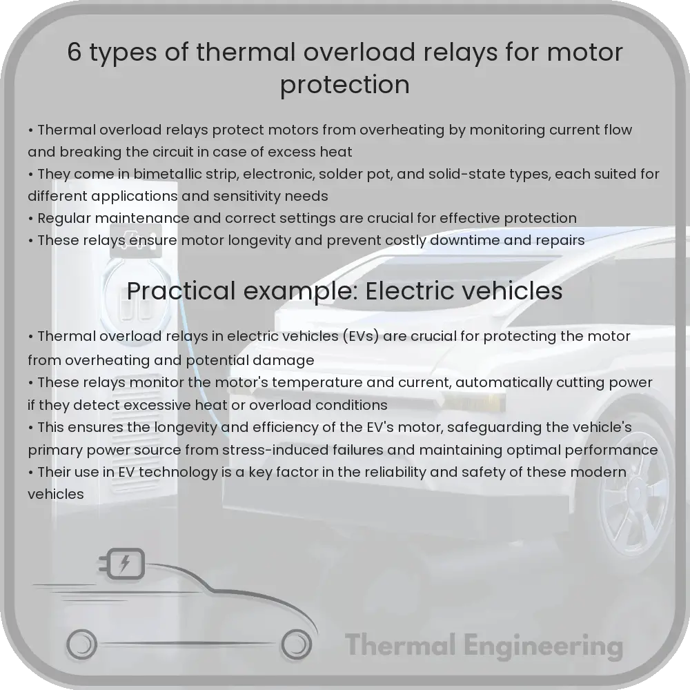 6 Types of Thermal Overload Relays for Motor Protection