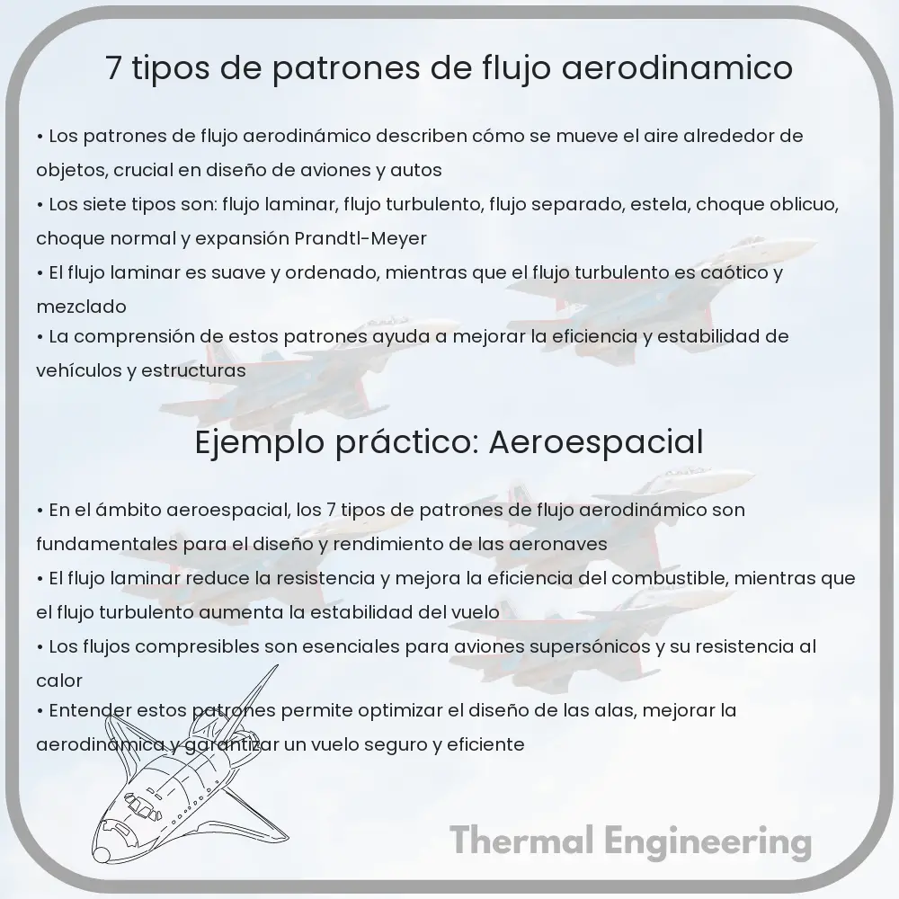 7 Tipos de Patrones de Flujo Aerodinámico