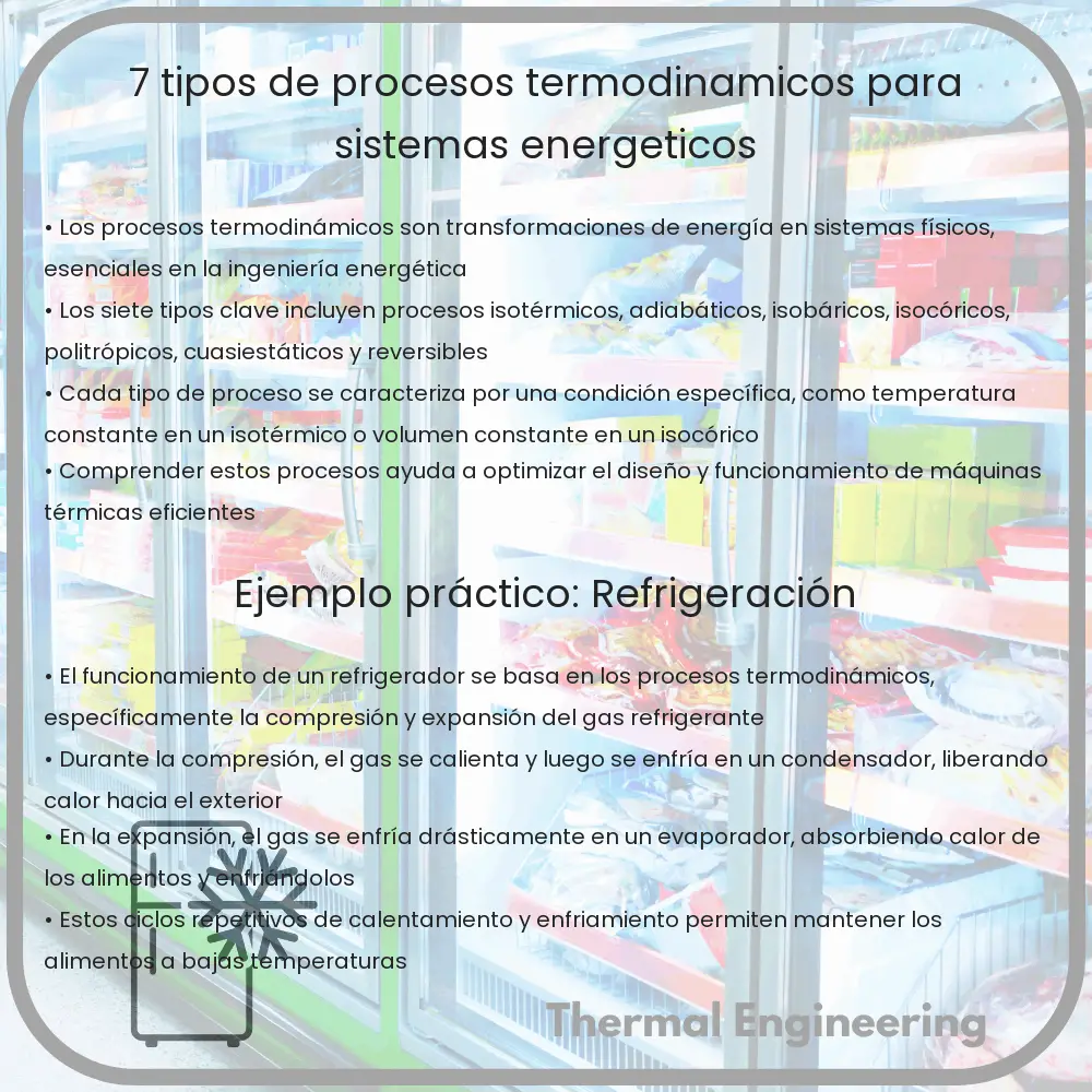 7 Tipos de Procesos Termodinámicos para Sistemas Energéticos