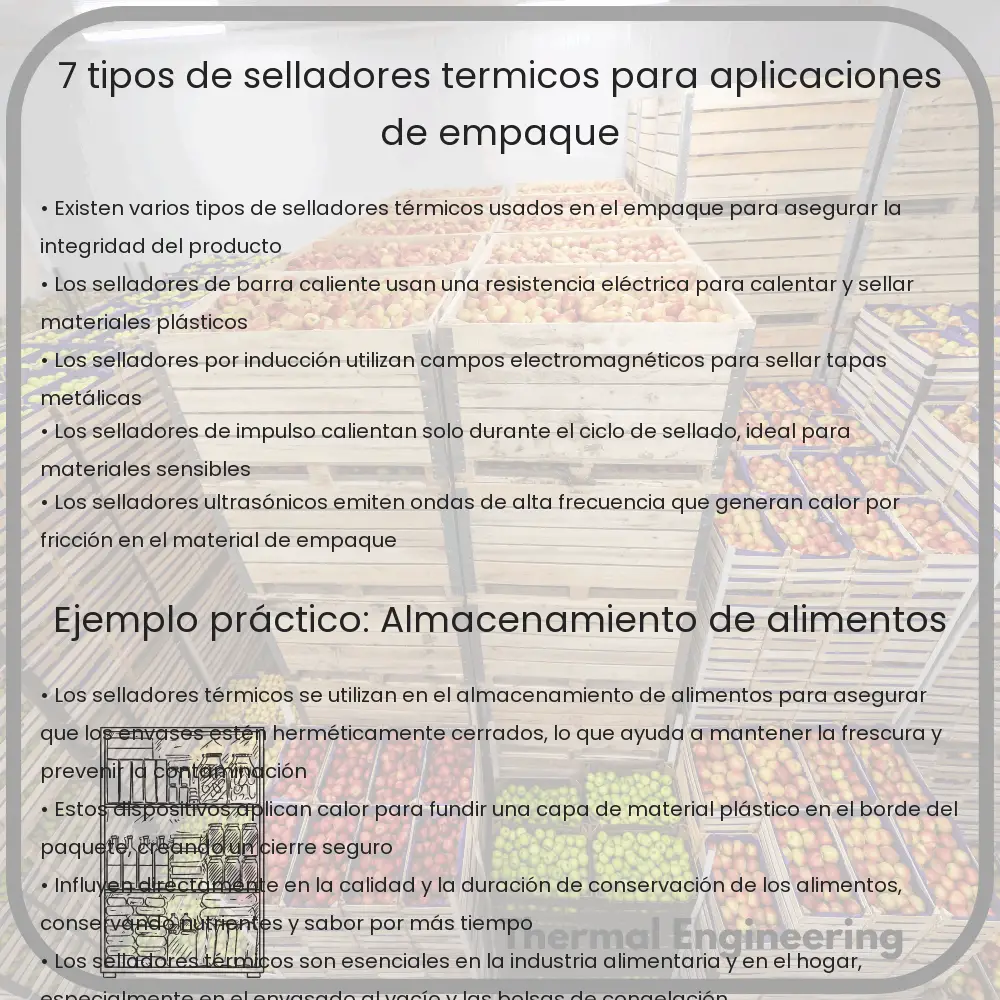 7 Tipos de Selladores Térmicos para Aplicaciones de Empaque
