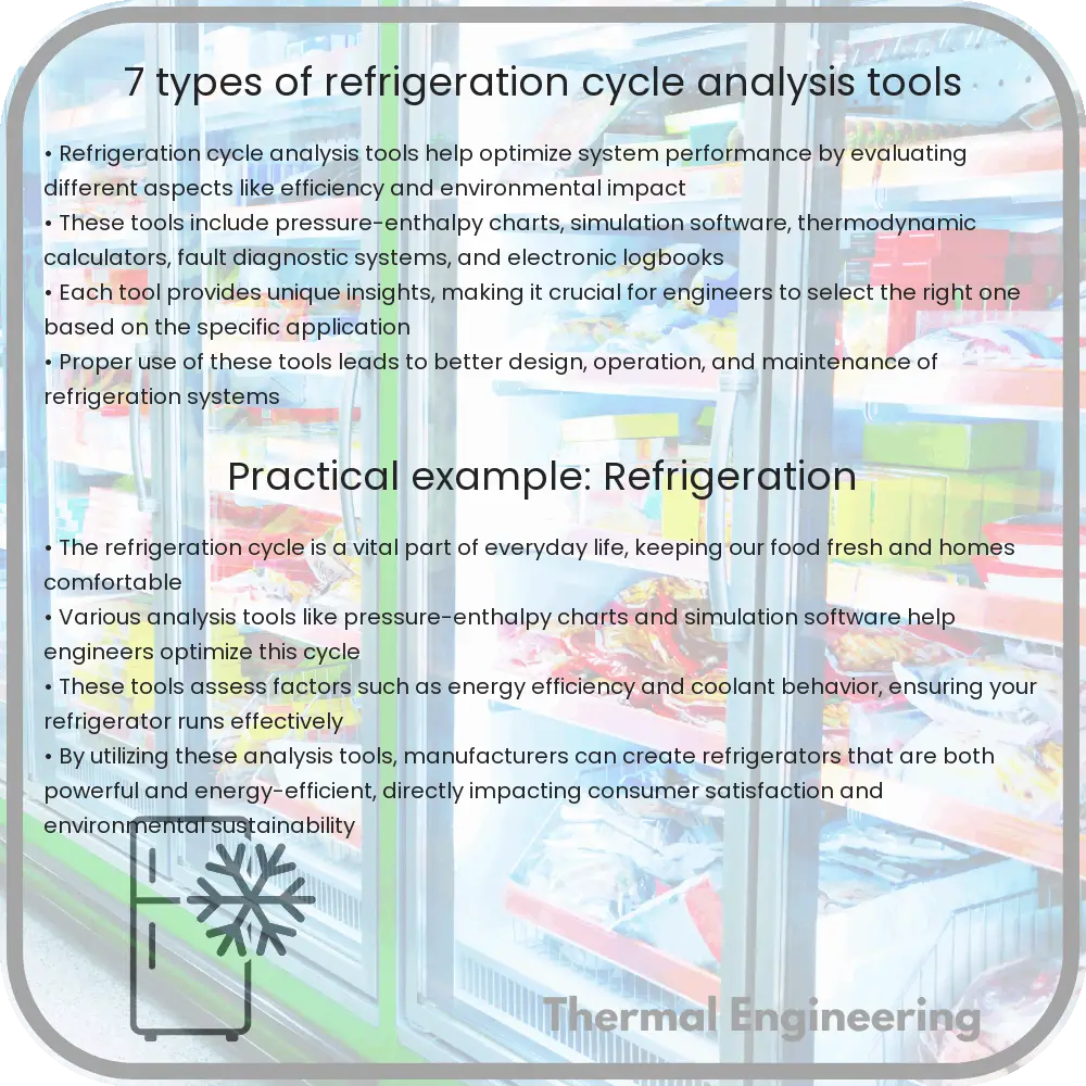 7 Types of Refrigeration Cycle Analysis Tools