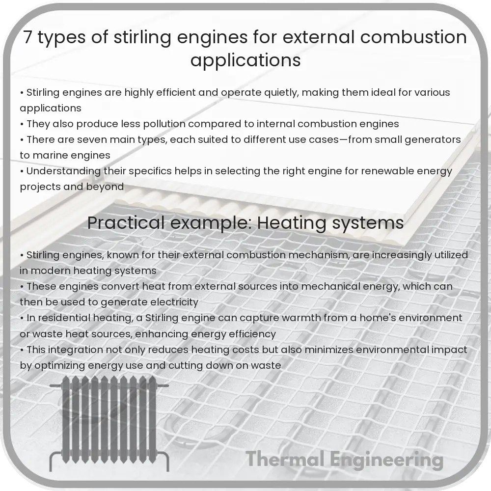 7 Types of Stirling Engines for External Combustion Applications