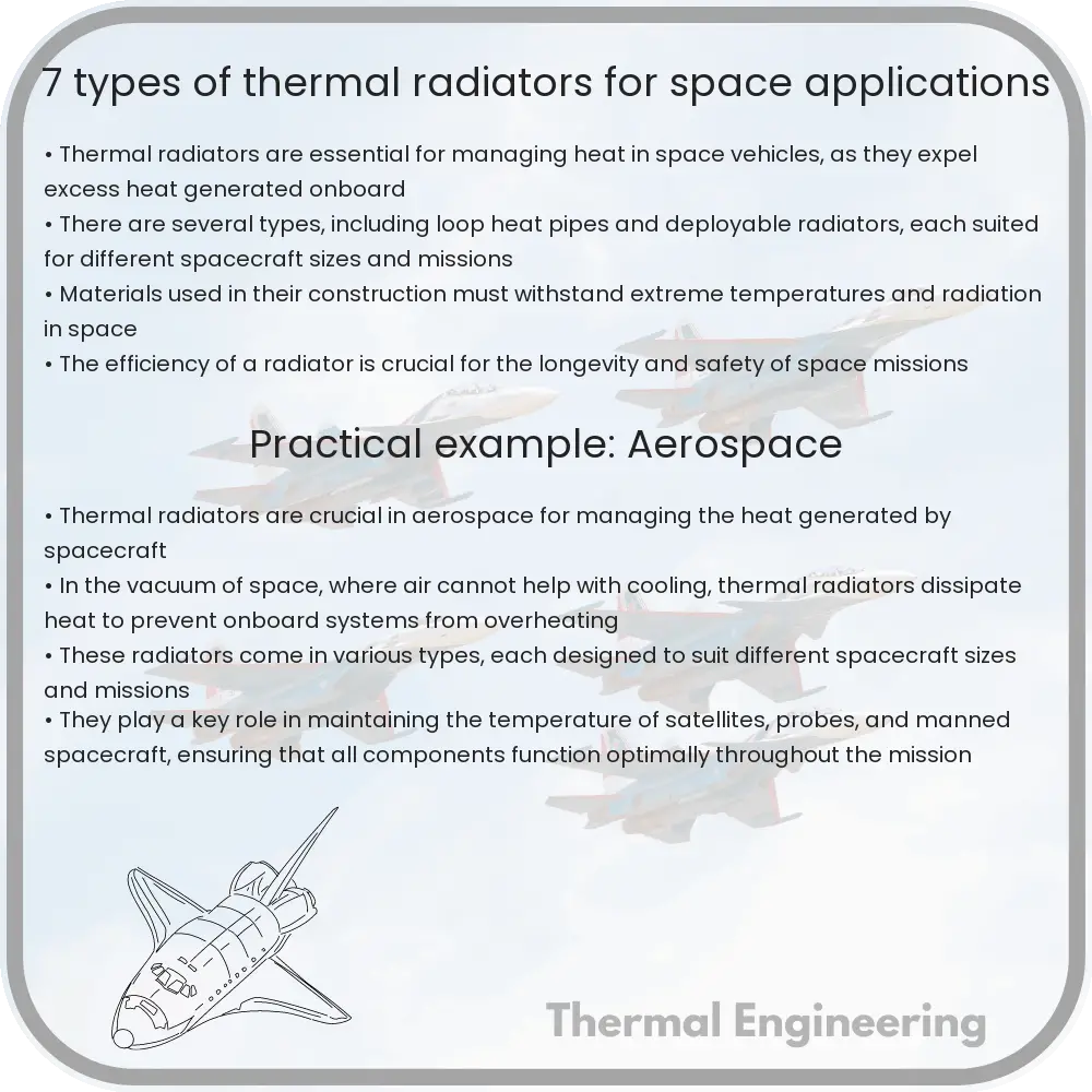 7 Types of Thermal Radiators for Space Applications