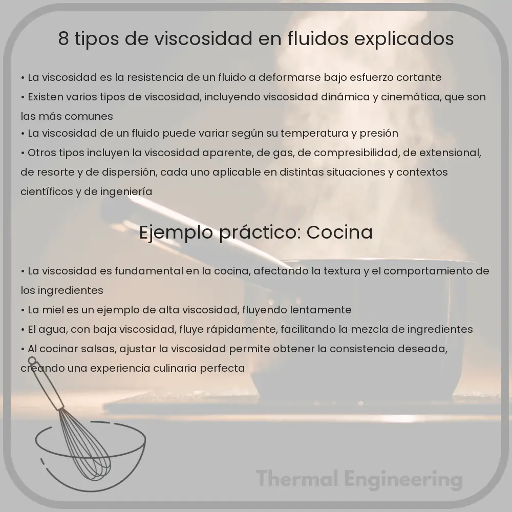 8 Tipos de Viscosidad en Fluidos Explicados