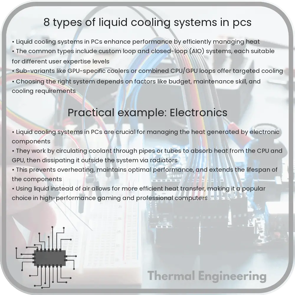 8 Types of Liquid Cooling Systems in PCs