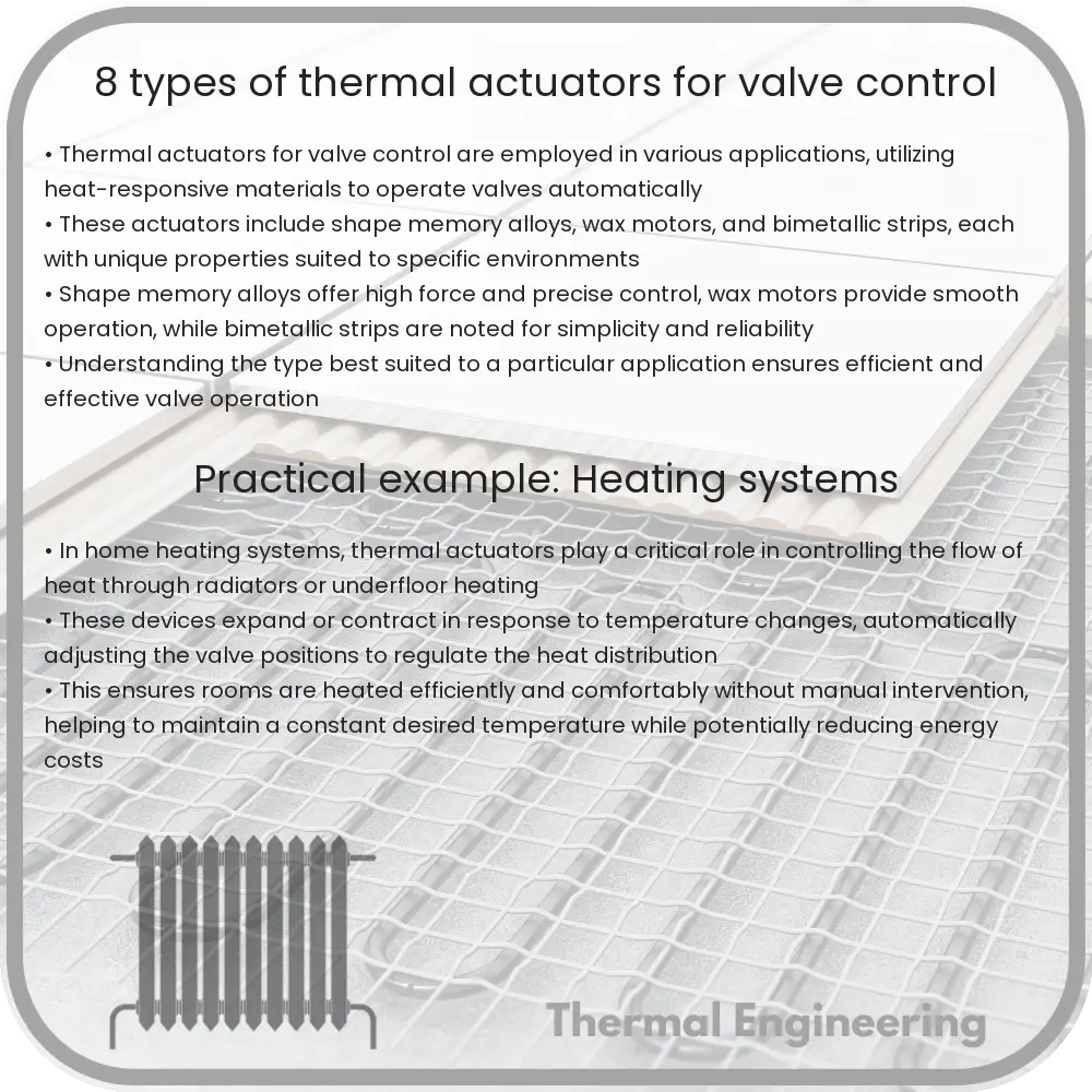 8 Types of Thermal Actuators for Valve Control