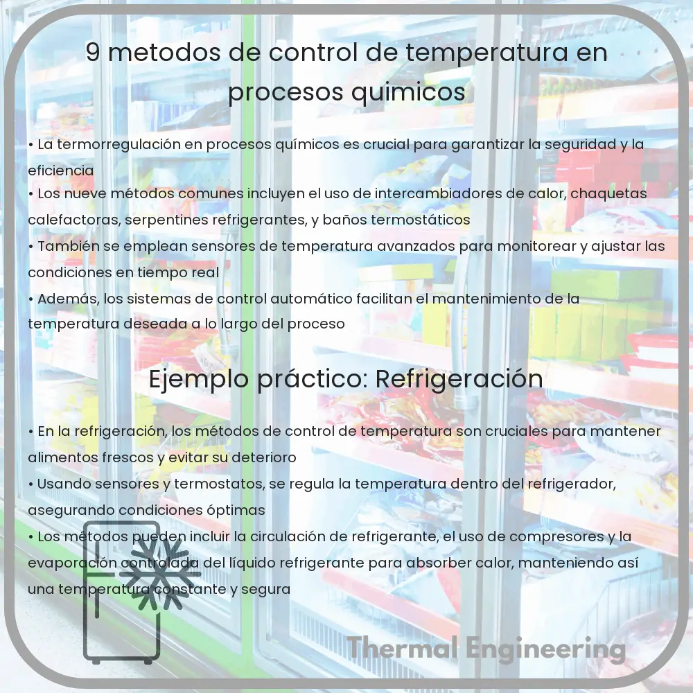 9 Métodos de Control de Temperatura en Procesos Químicos