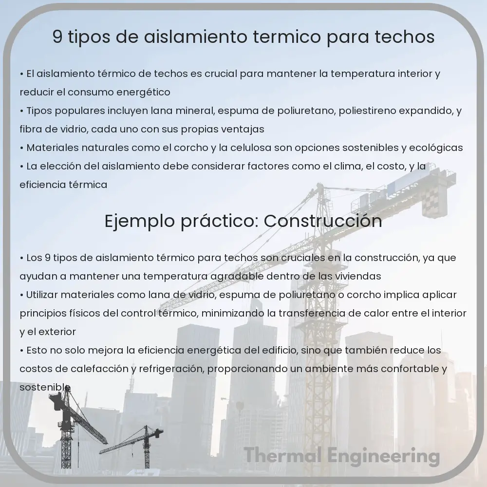 9 Tipos de Aislamiento Térmico para Techos