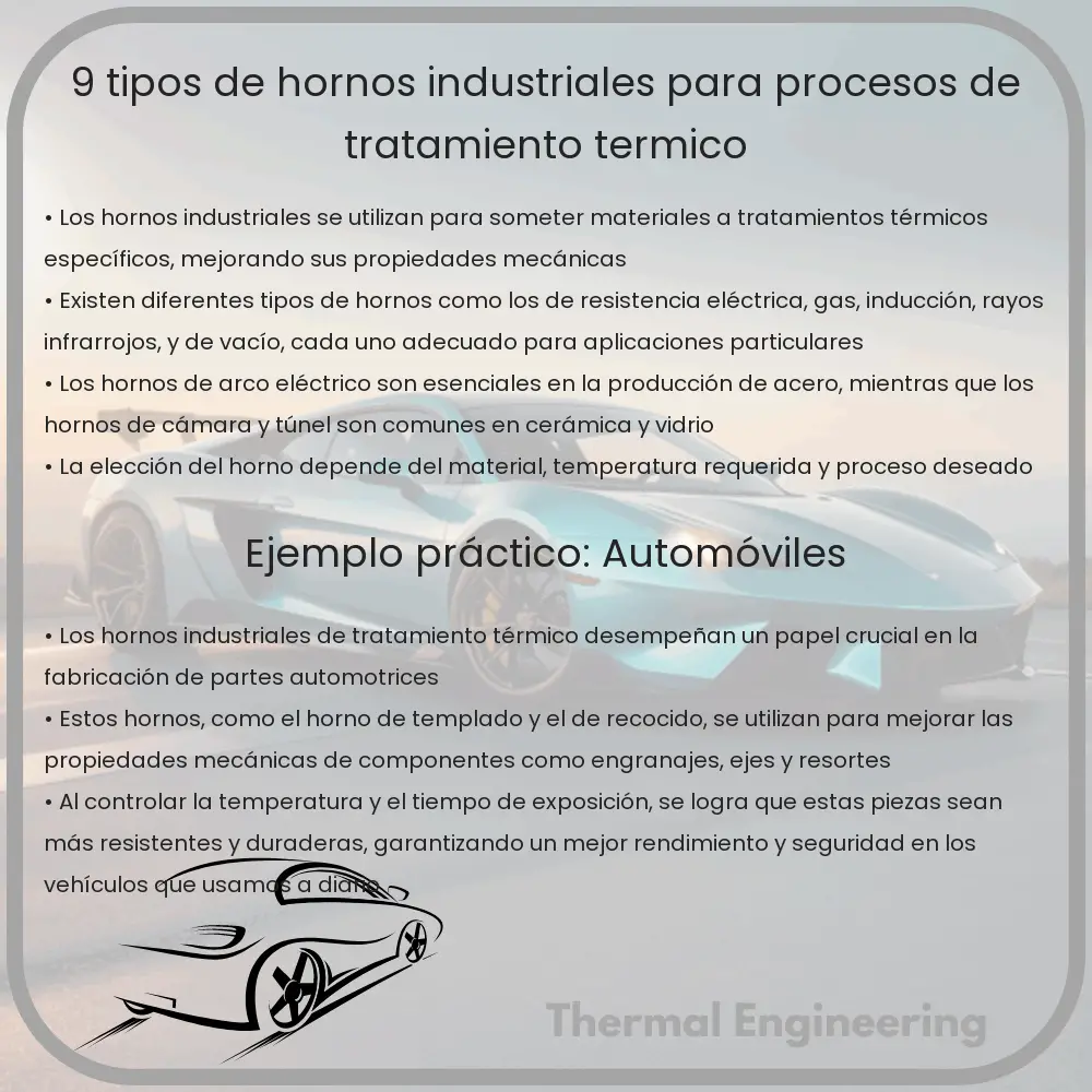9 Tipos de Hornos Industriales para Procesos de Tratamiento Térmico