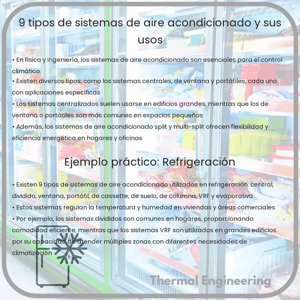 9 Tipos de Sistemas de Aire Acondicionado y Sus Usos