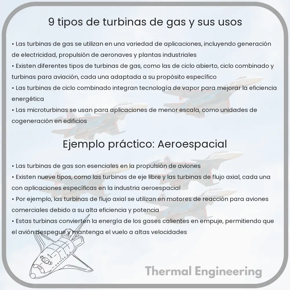 9 Tipos de Turbinas de Gas y Sus Usos