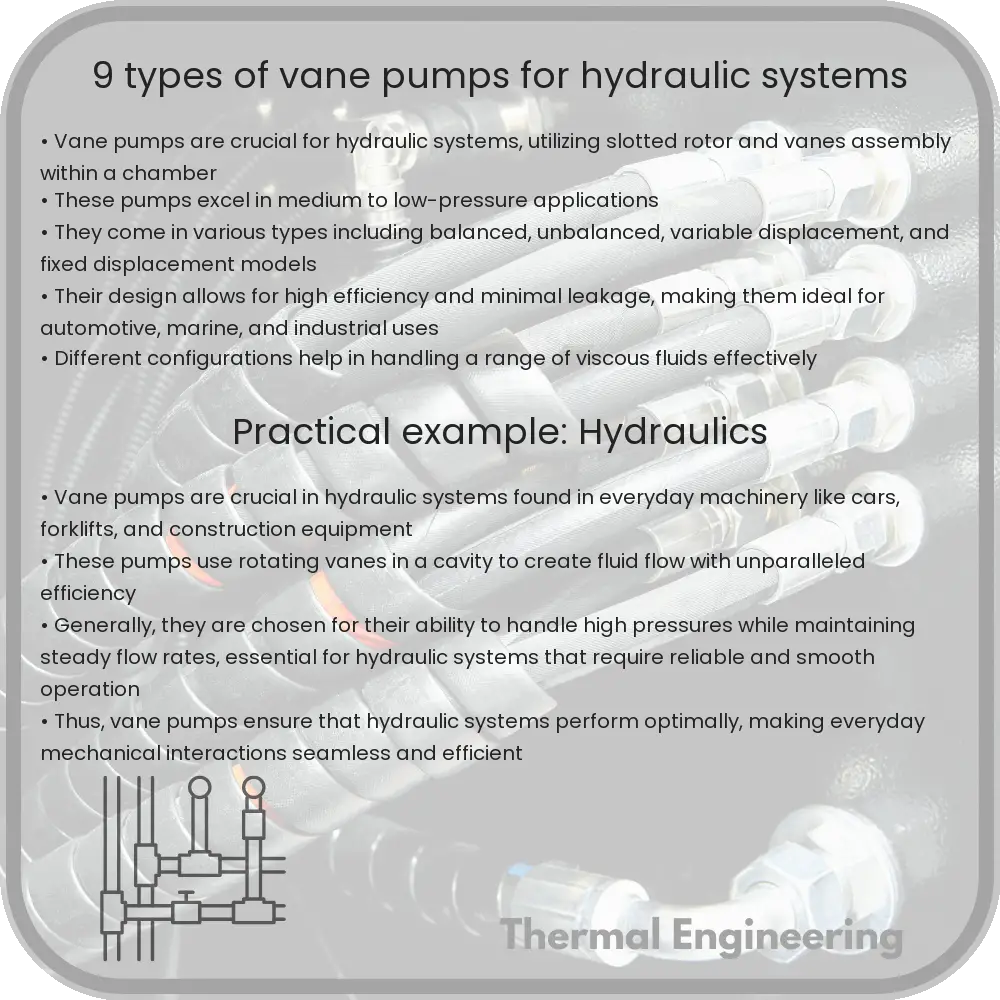 9 Types of Vane Pumps for Hydraulic Systems