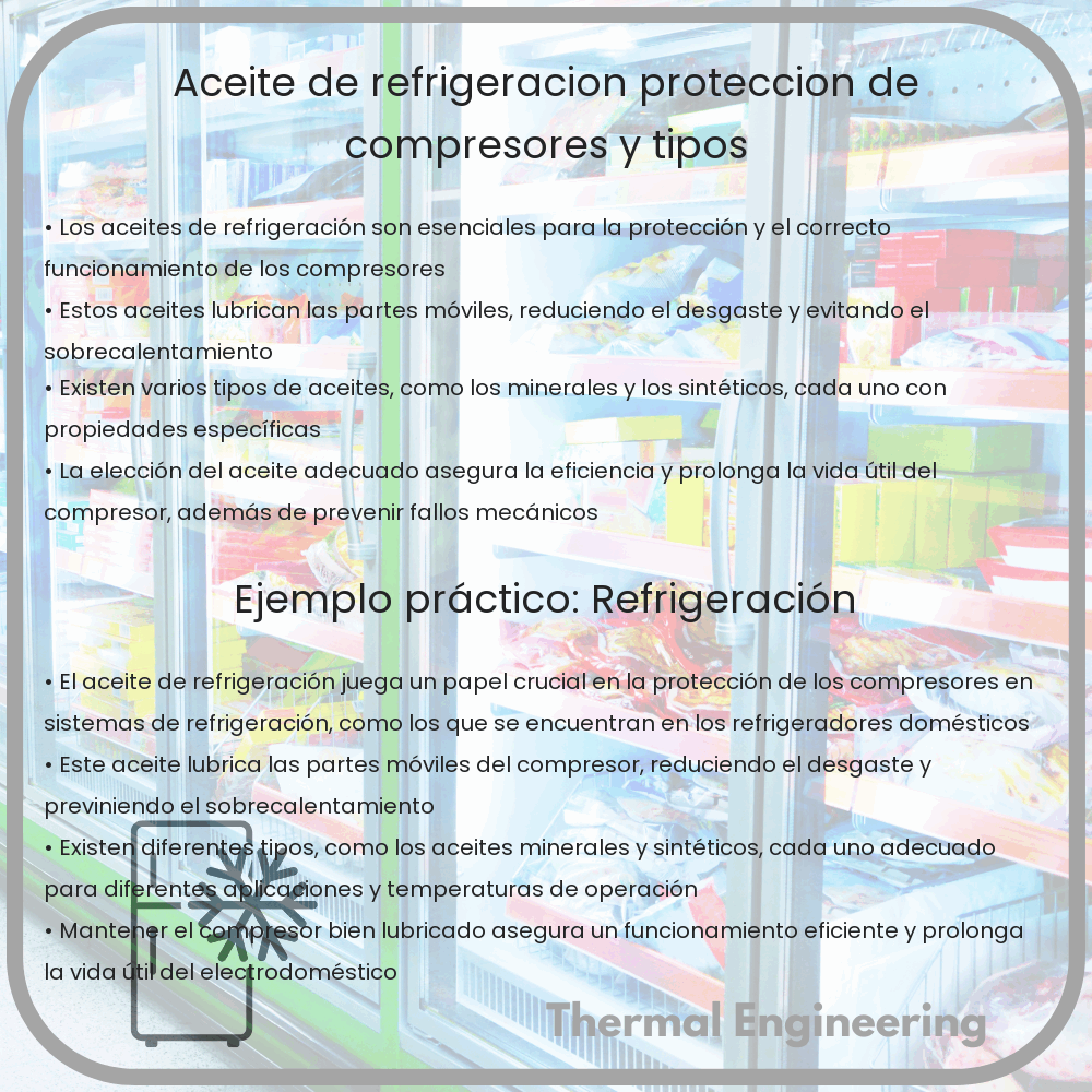 Aceite de Refrigeración | Protección de Compresores y Tipos