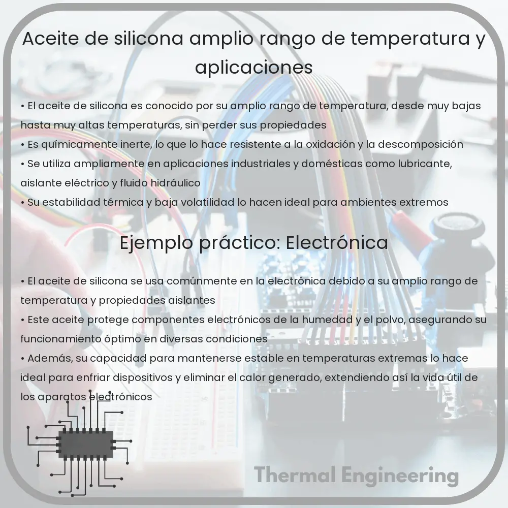 Aceite de Silicona | Amplio Rango de Temperatura y Aplicaciones