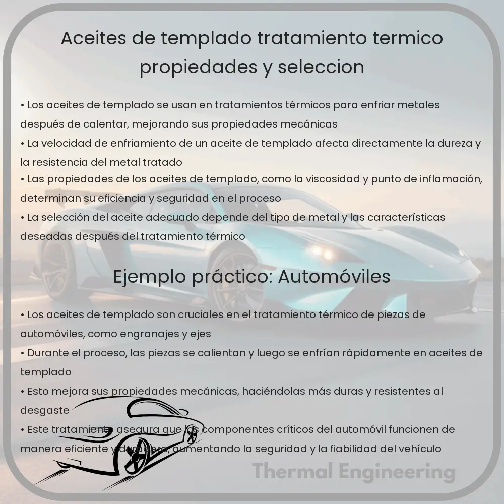 Aceites de Templado | Tratamiento Térmico, Propiedades y Selección