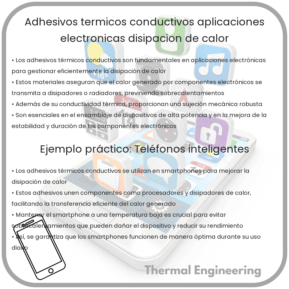 Adhesivos Térmicos Conductivos | Aplicaciones Electrónicas, Disipación de Calor