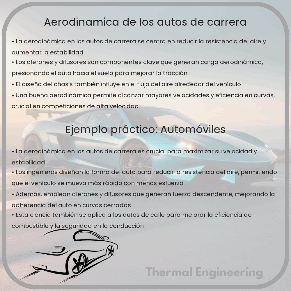 Aerodinámica de los autos de carrera