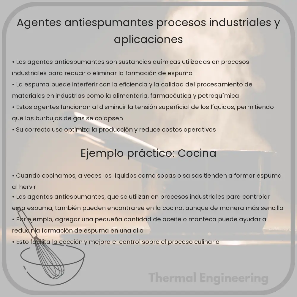 Agentes Antiespumantes | Procesos Industriales y Aplicaciones