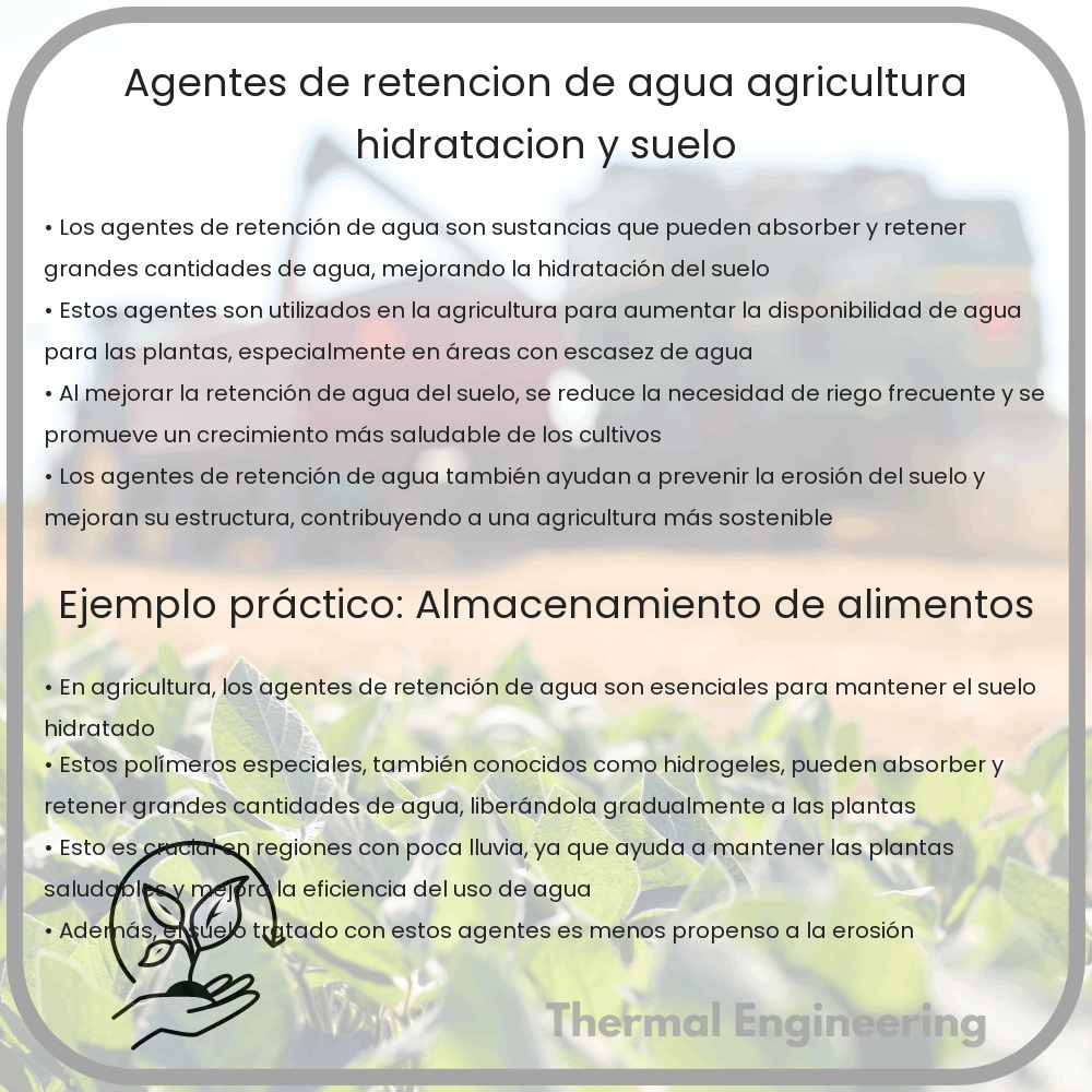 Agentes de Retención de Agua | Agricultura, Hidratación y Suelo