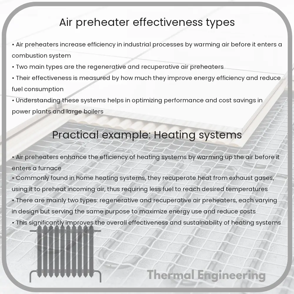Air Preheater | Effectiveness, Types