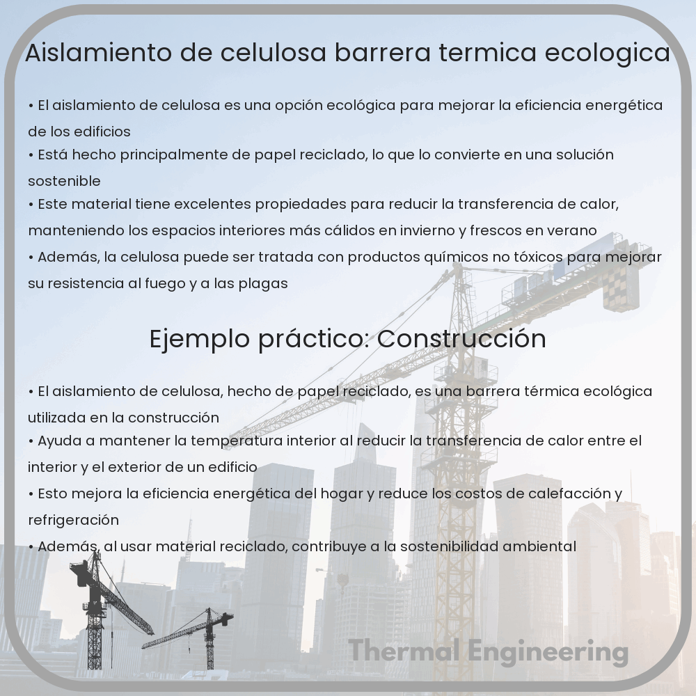 Aislamiento de Celulosa | Barrera Térmica Ecológica
