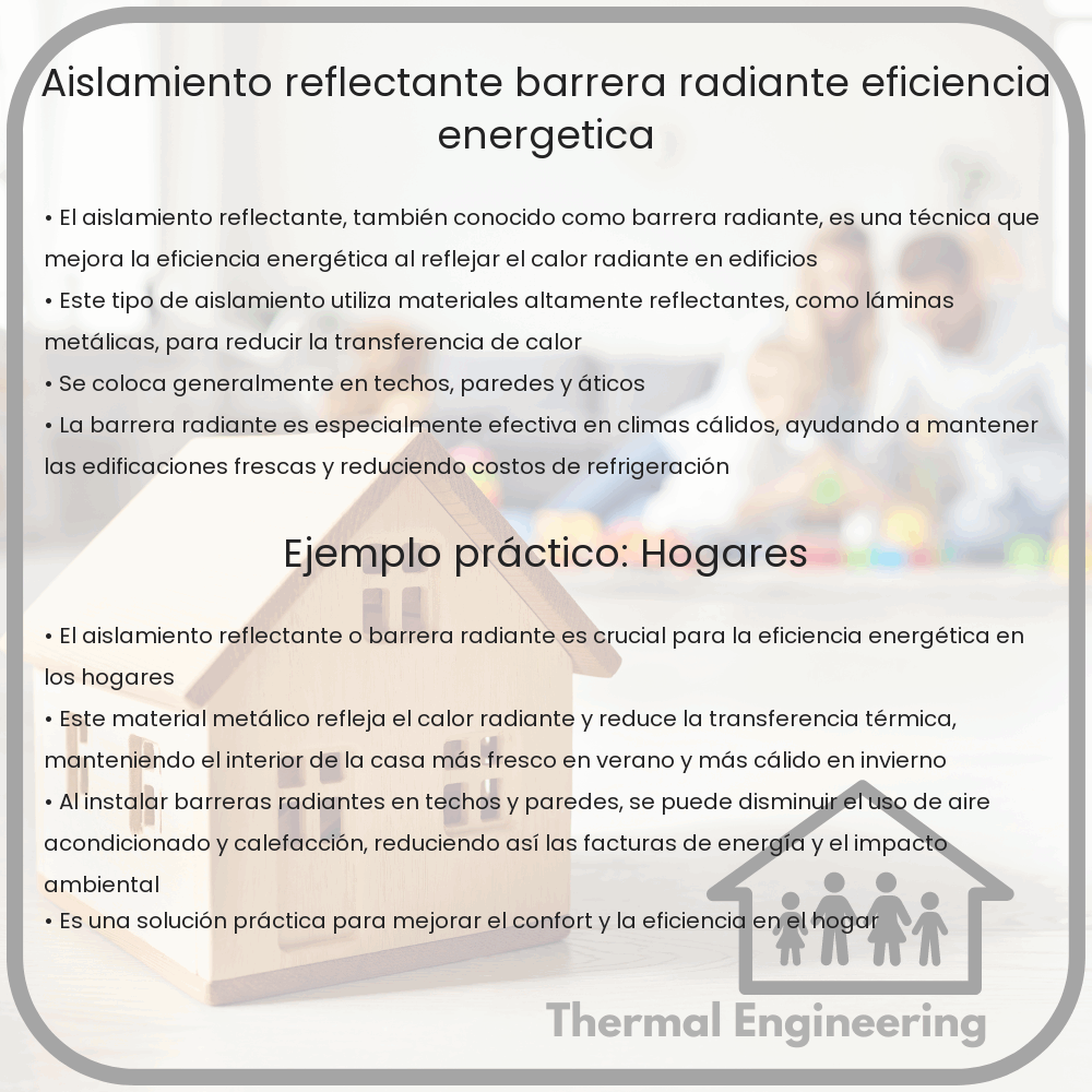 Aislamiento Reflectante | Barrera Radiante, Eficiencia Energética