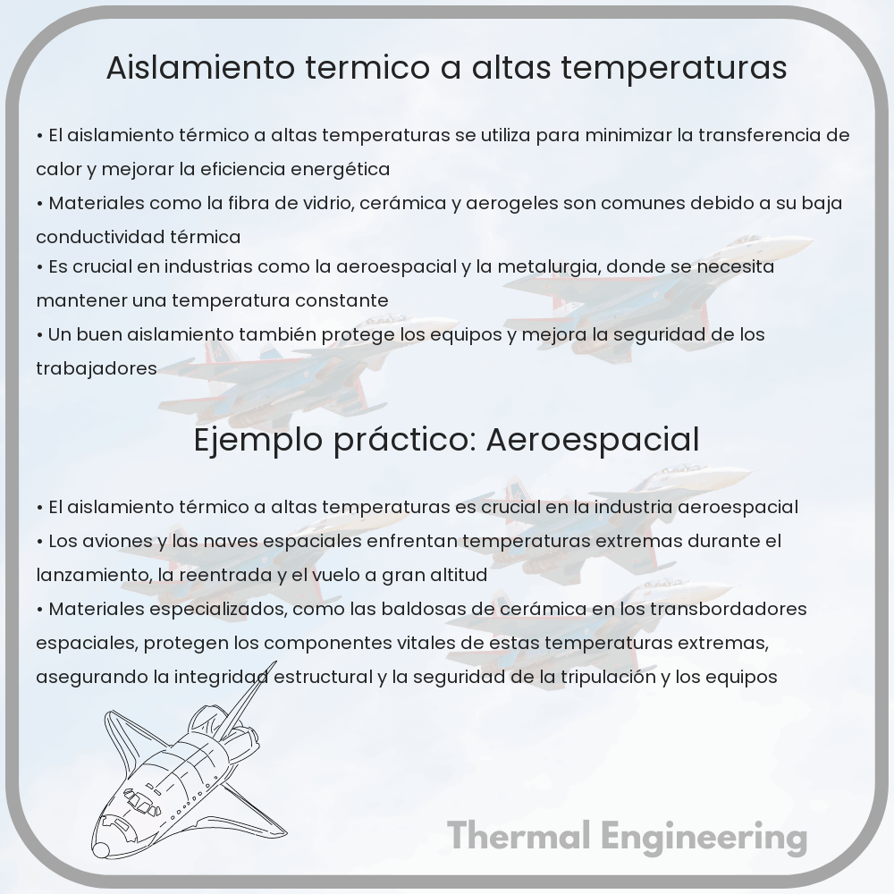 Aislamiento térmico a altas temperaturas