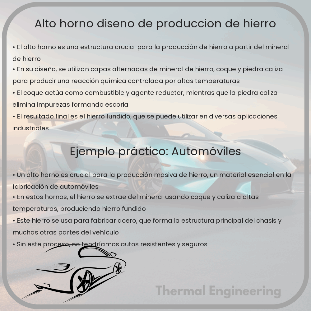 Alto Horno | Diseño de Producción de Hierro