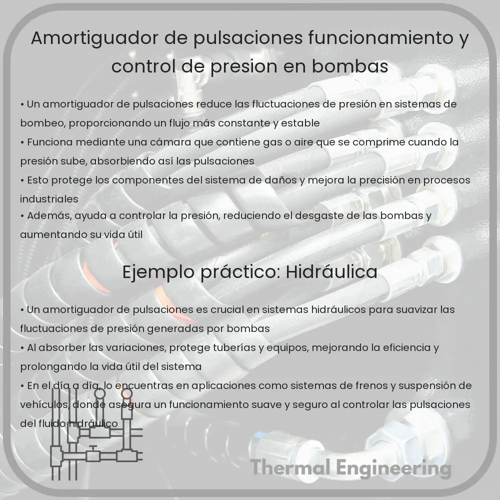 Amortiguador de Pulsaciones | Funcionamiento y Control de Presión en Bombas