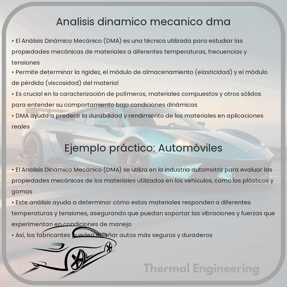 Análisis Dinámico Mecánico (DMA)