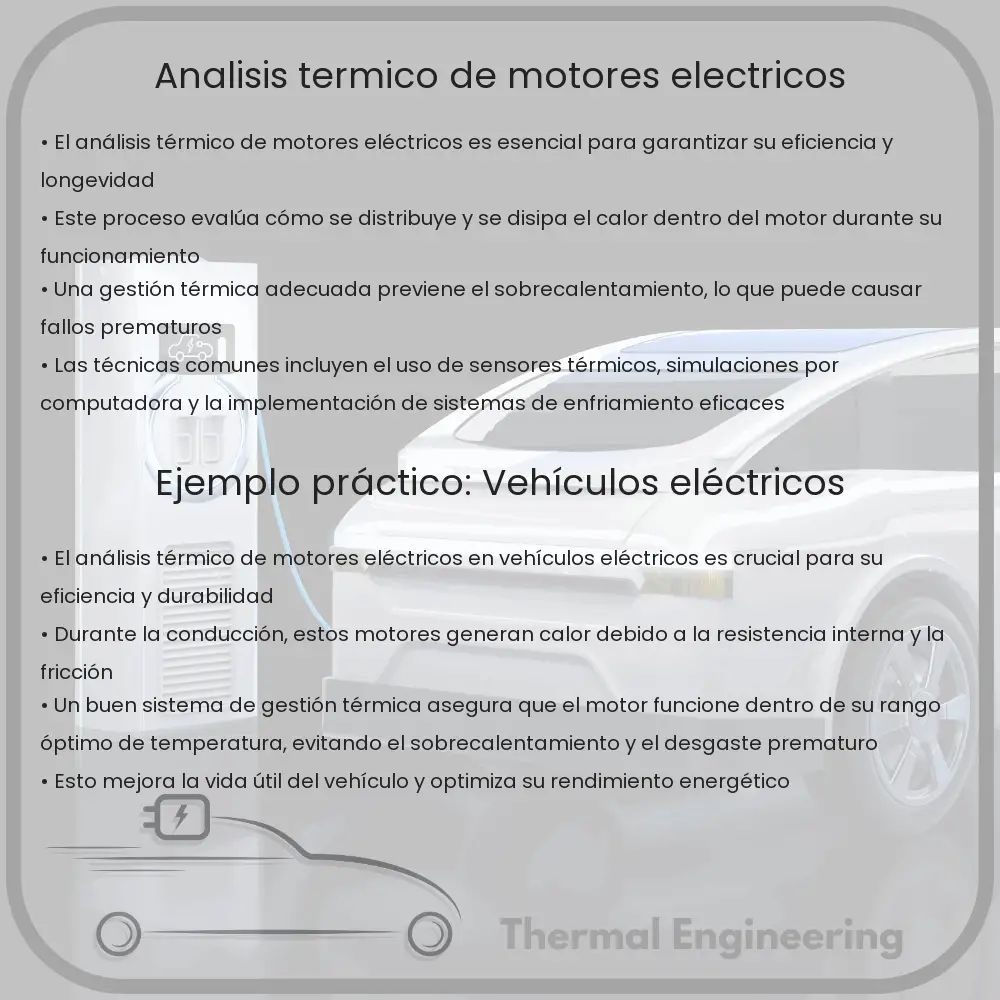 Análisis térmico de motores eléctricos