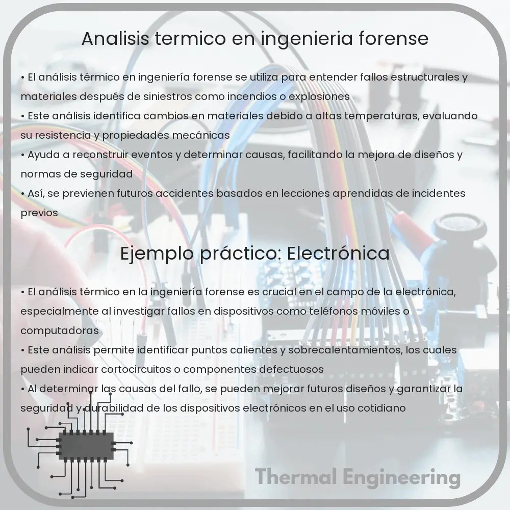 Análisis térmico en ingeniería forense