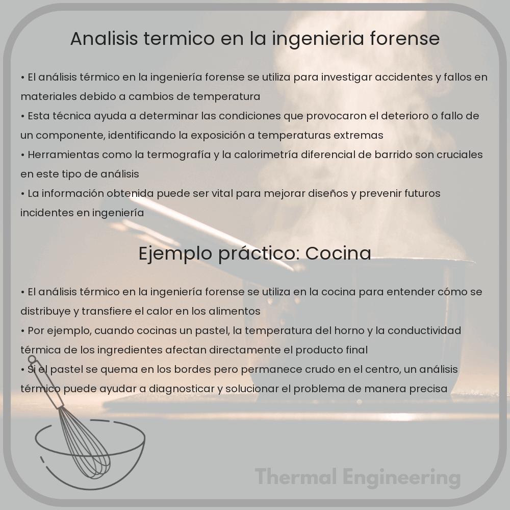 Análisis térmico en la ingeniería forense