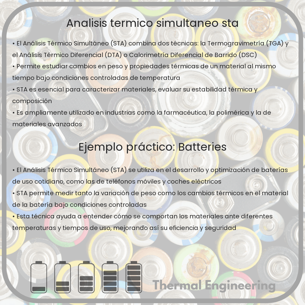 Análisis Térmico Simultáneo (STA)