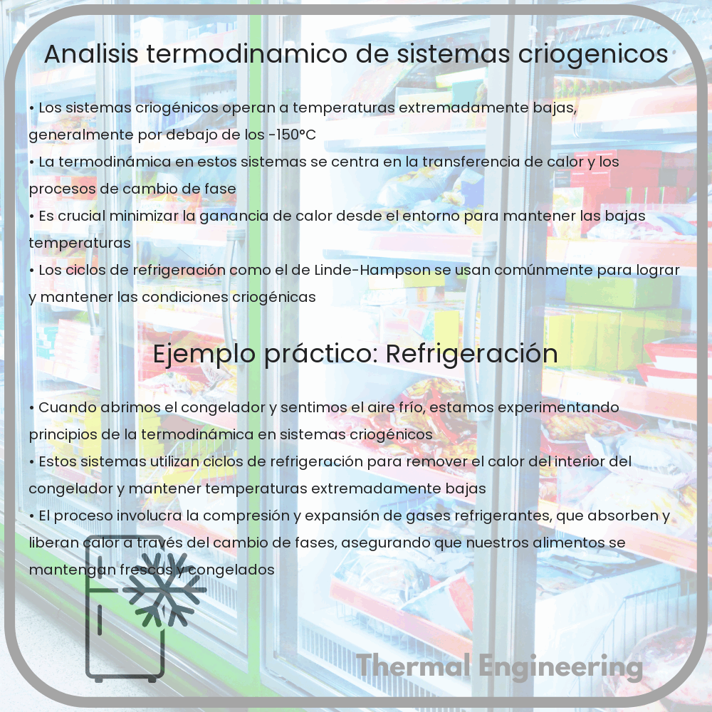 Análisis Termodinámico de Sistemas Criogénicos