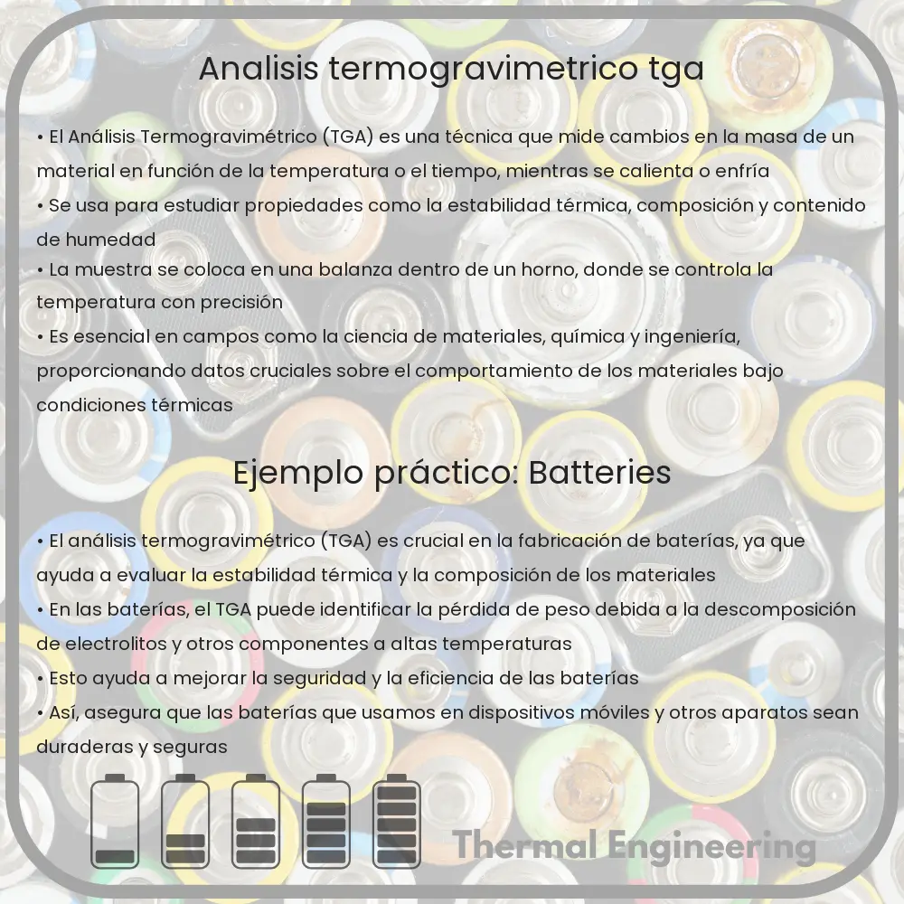 Análisis Termogravimétrico (TGA)