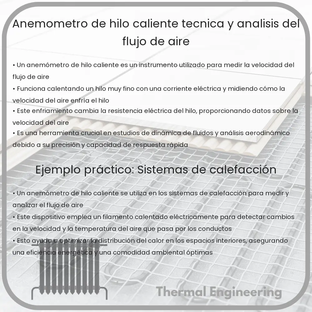 Anemómetro de Hilo Caliente | Técnica y Análisis del Flujo de Aire