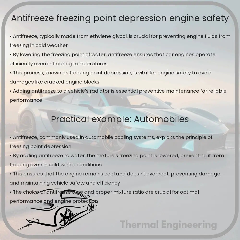Antifreeze | Freezing Point Depression & Engine Safety