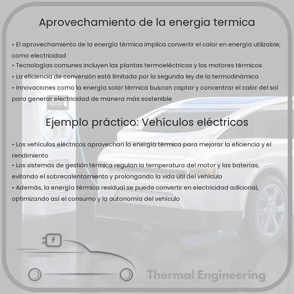 Aprovechamiento de la energía térmica