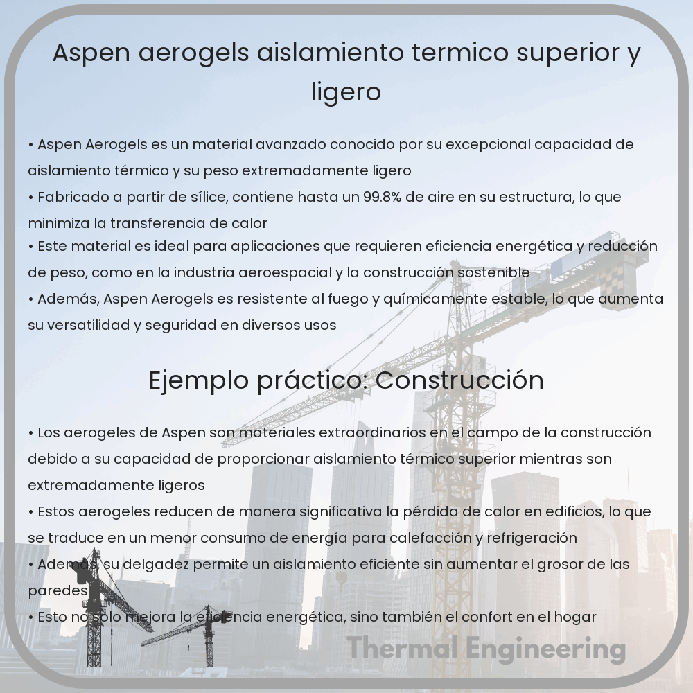 Aspen Aerogels | Aislamiento Térmico Superior y Ligero