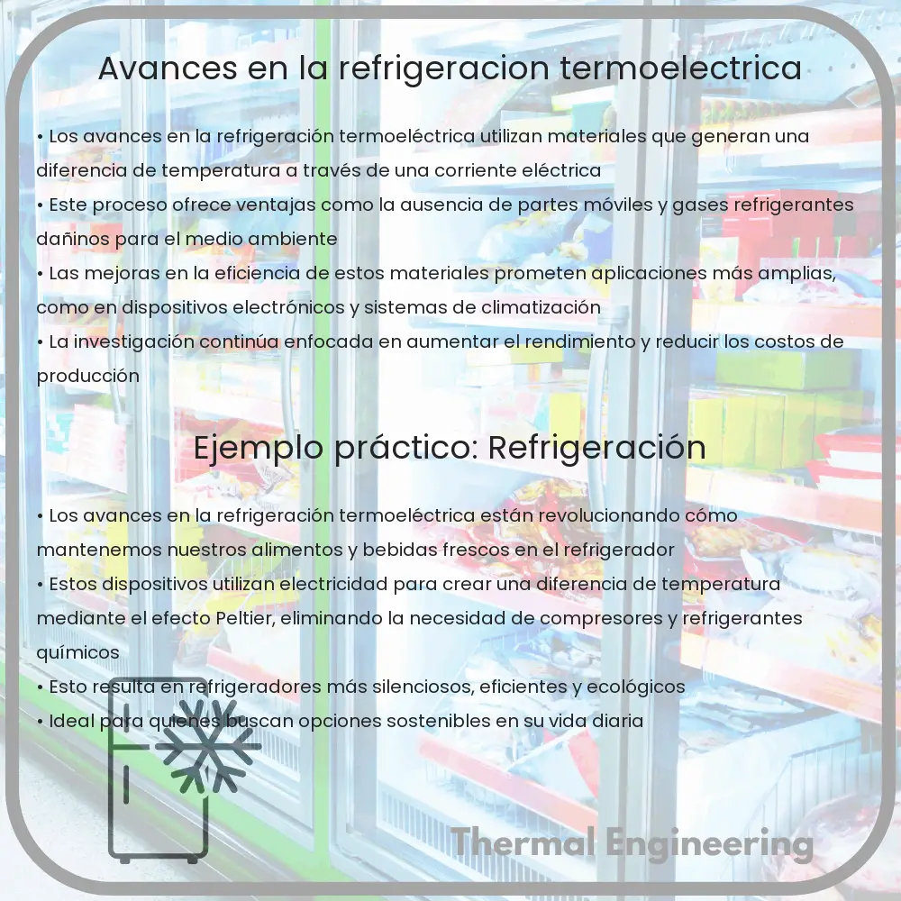 Avances en la refrigeración termoeléctrica