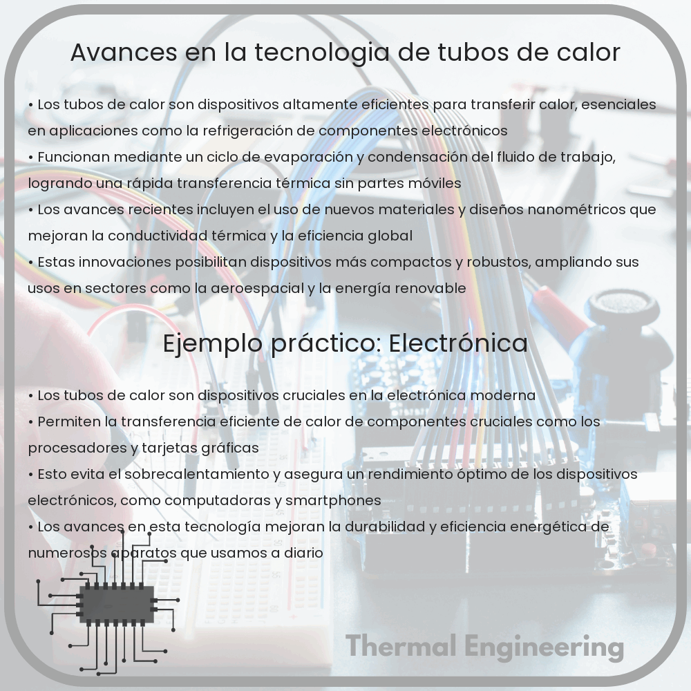 Avances en la tecnología de tubos de calor