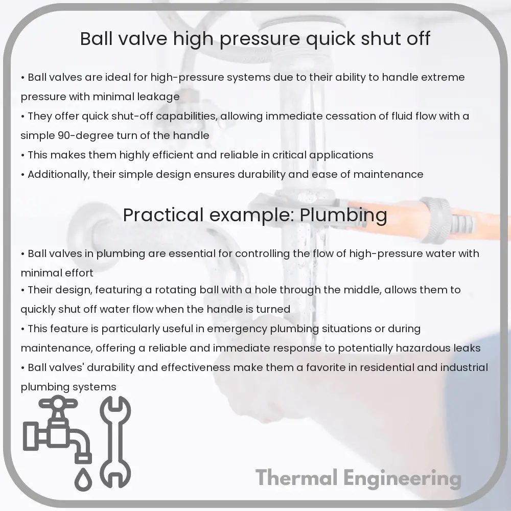 Ball Valve | High Pressure, Quick Shut-off