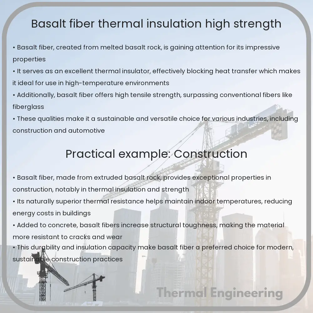 Basalt Fiber | Thermal Insulation, High Strength