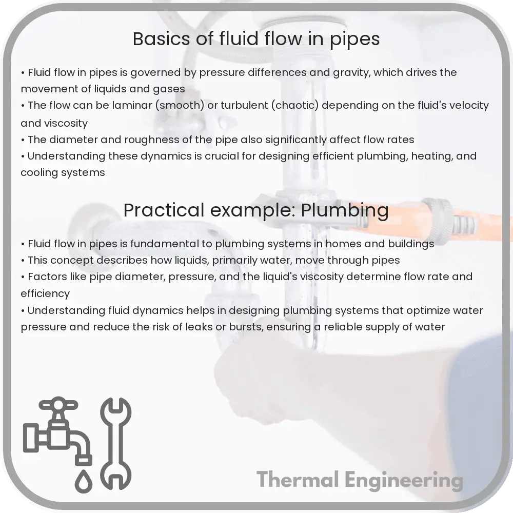 Basics of Fluid Flow in Pipes