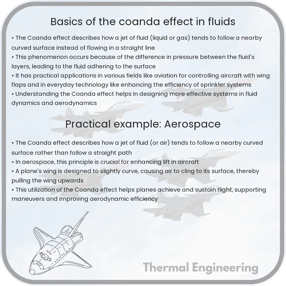 Basics of the Coanda Effect in Fluids