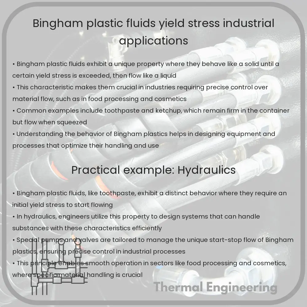 Bingham Plastic Fluids | Yield Stress & Industrial Applications