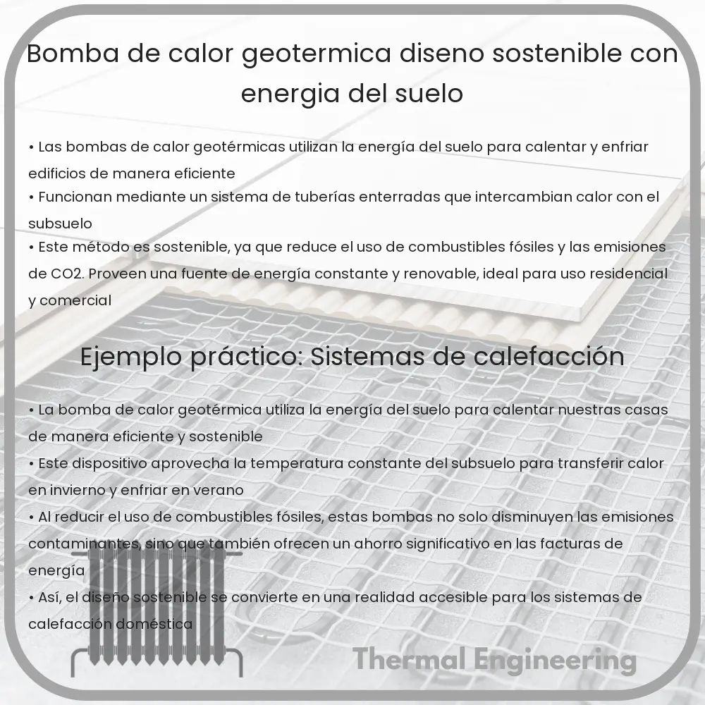 Bomba de Calor Geotérmica | Diseño Sostenible con Energía del Suelo